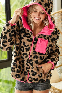 Hot Pink Leopard Jacket